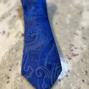 Geoffrey Beene Blue Paisley Tie